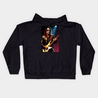 steve vai rock star graphic design artwork Kids Hoodie